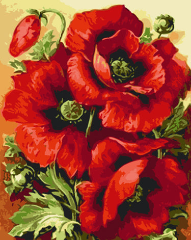 Schilderen op Nummer Bloemen PBN301
